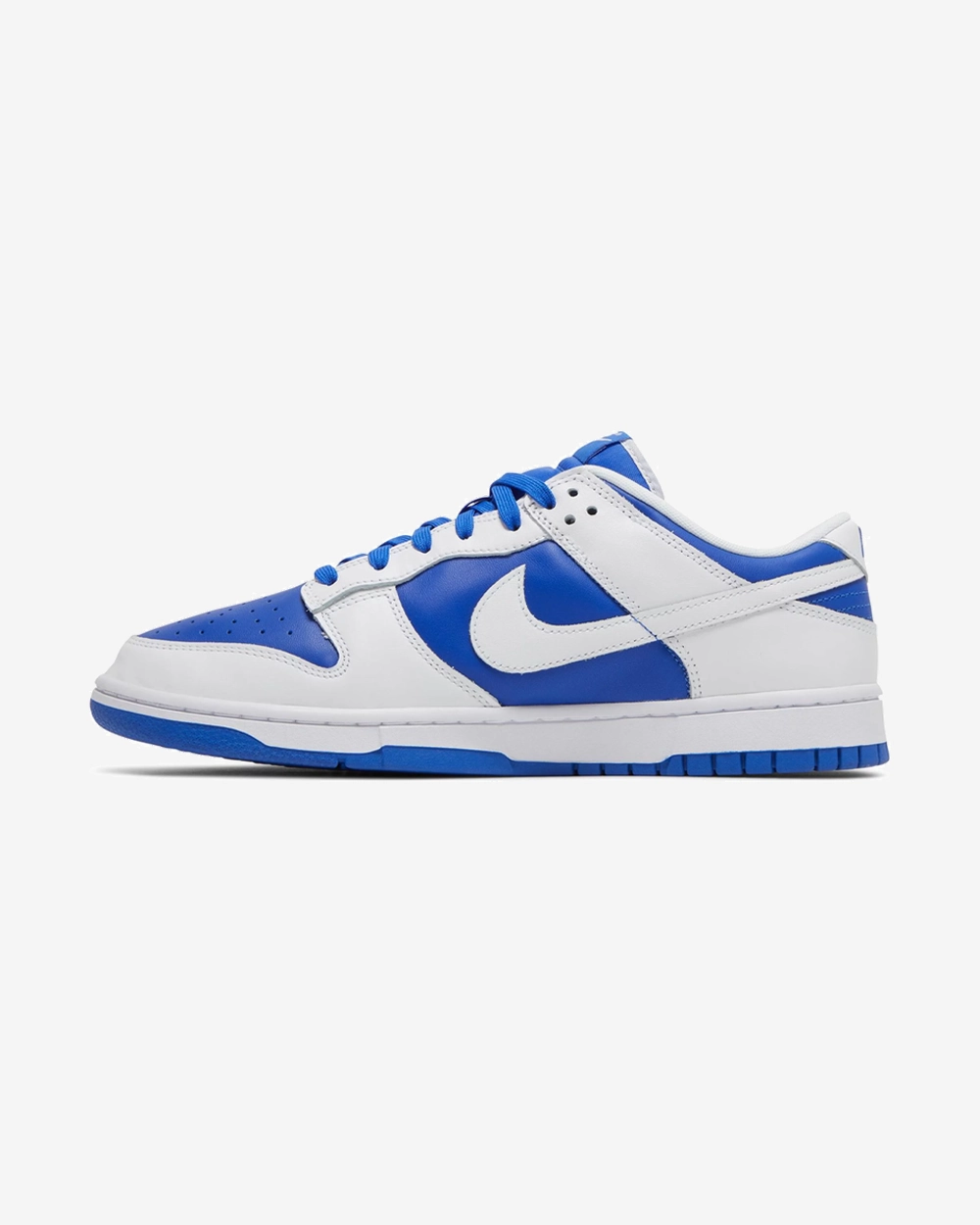 NIKE DUNK LOW RACER BLUE WHITE Stretchy Material