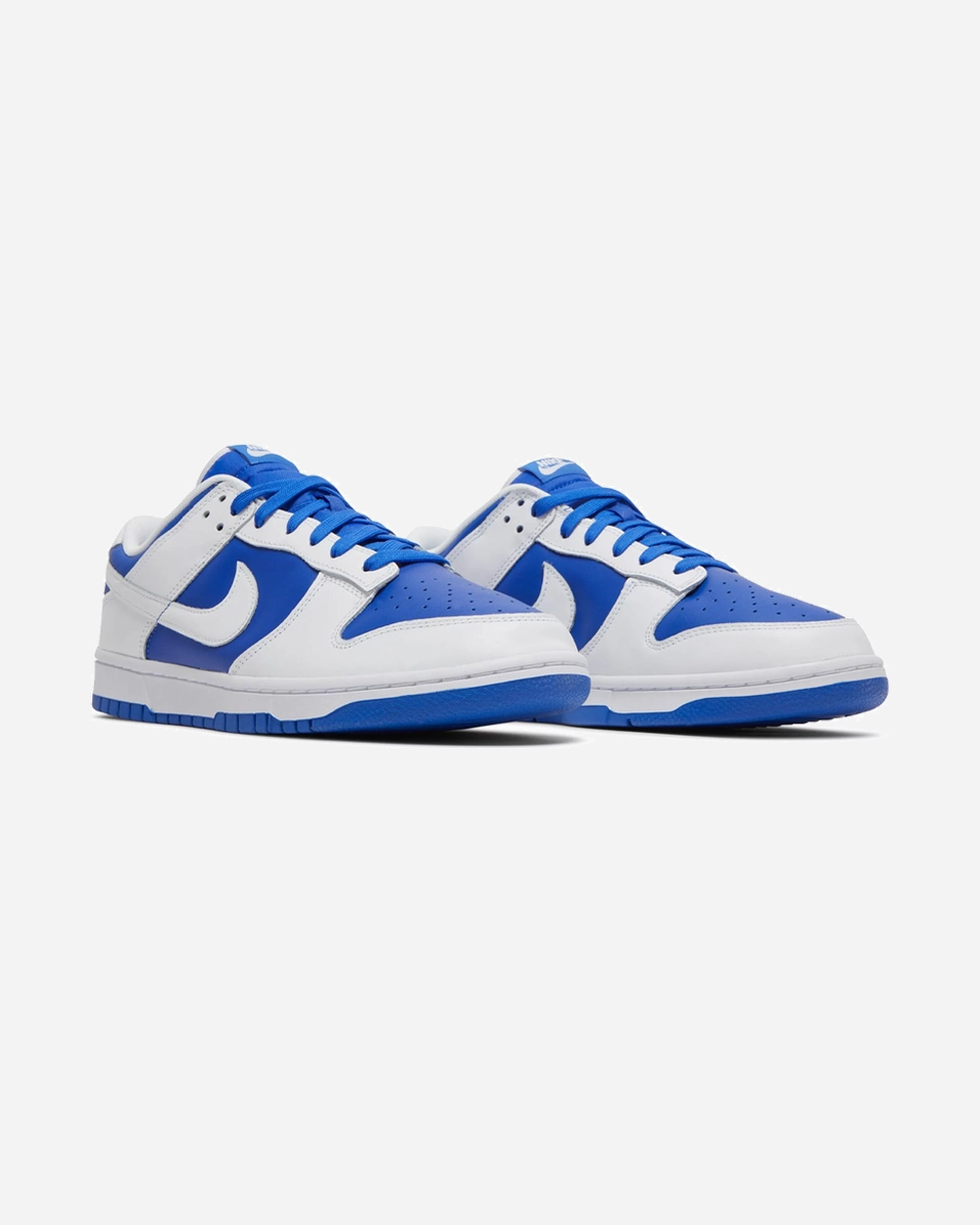 NIKE DUNK LOW RACER BLUE WHITE Stretchy Material