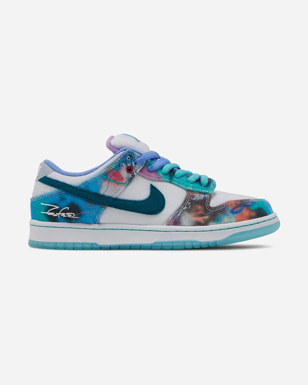 NIKE X FUTURA LABORATORIES DUNK LOW SB BLEACHED AQUA Vibrant breathability