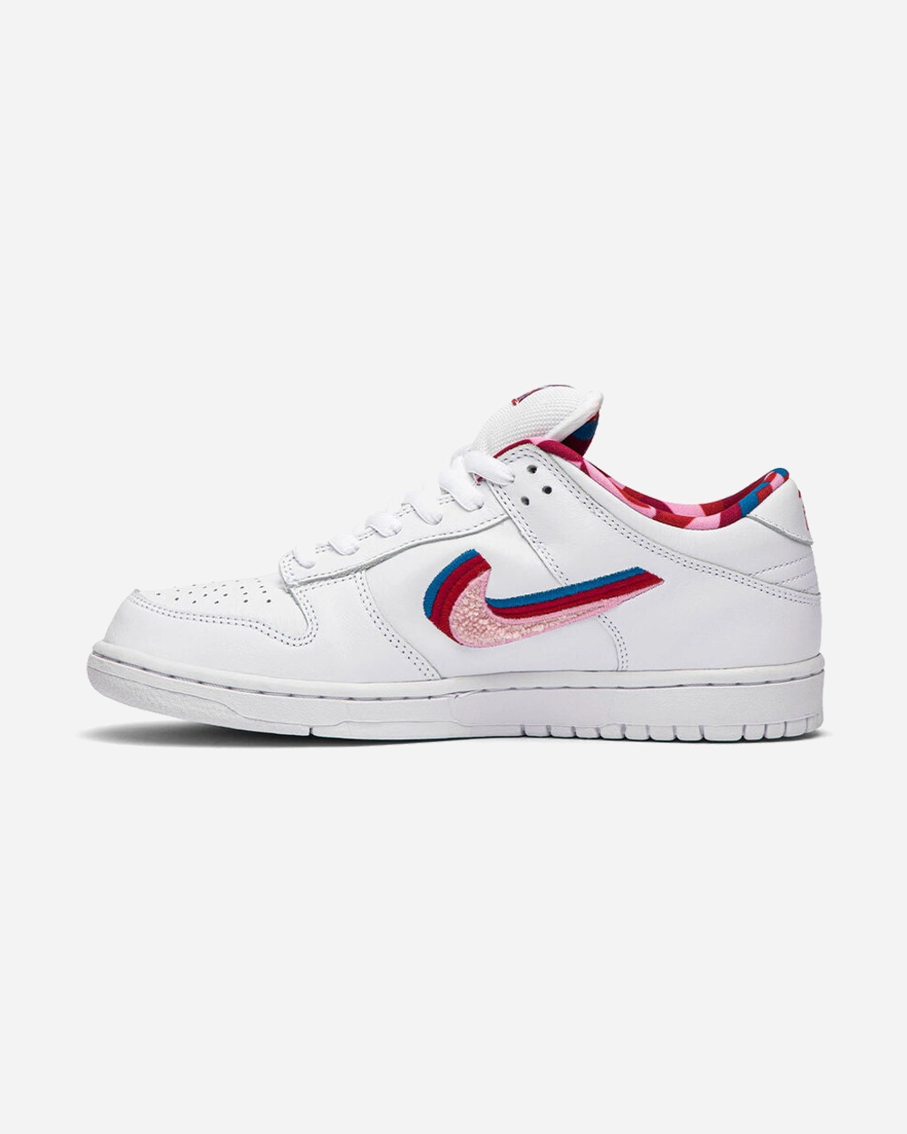 NIKE X PARRA SB DUNK LOW WHITE Lightweight Support