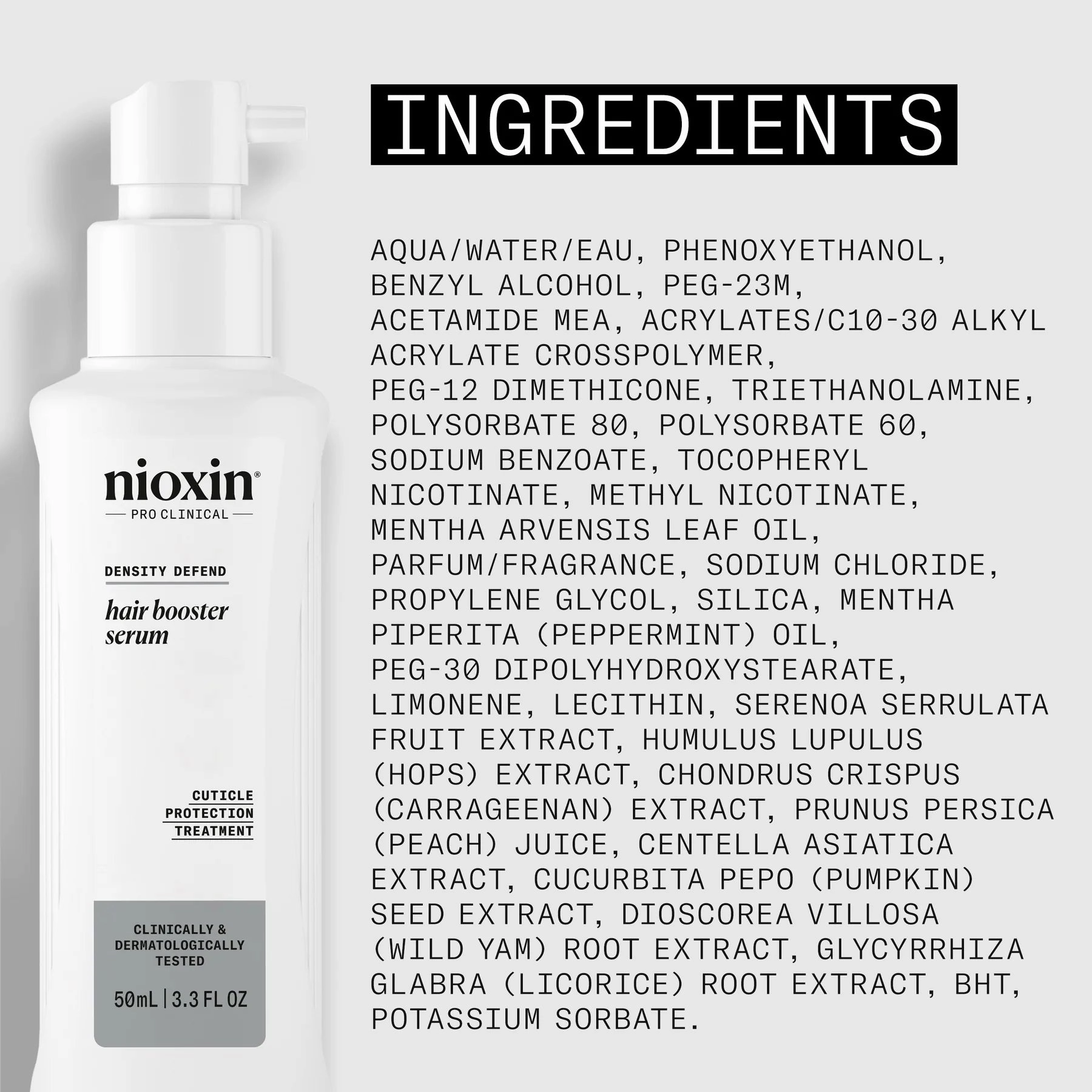 Nioxin Density Defend Hair Booster Treatment 100mls/3.3oz