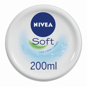NIVEA Soft Moisturiser for Body, Face & Hands 200ml