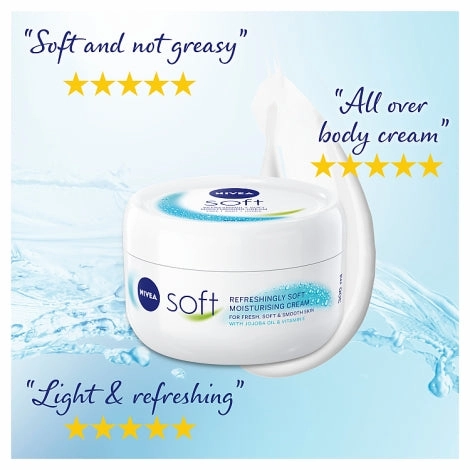 NIVEA Soft Moisturiser for Body, Face & Hands 200ml
