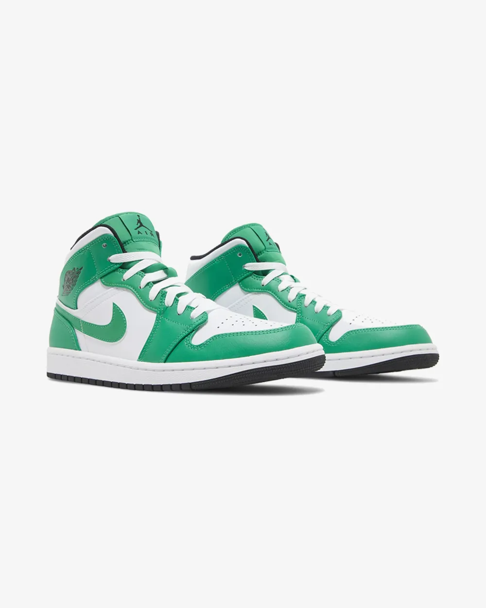 No-slip NIKE AIR JORDAN1 MID WHITE LUCKY GREEN