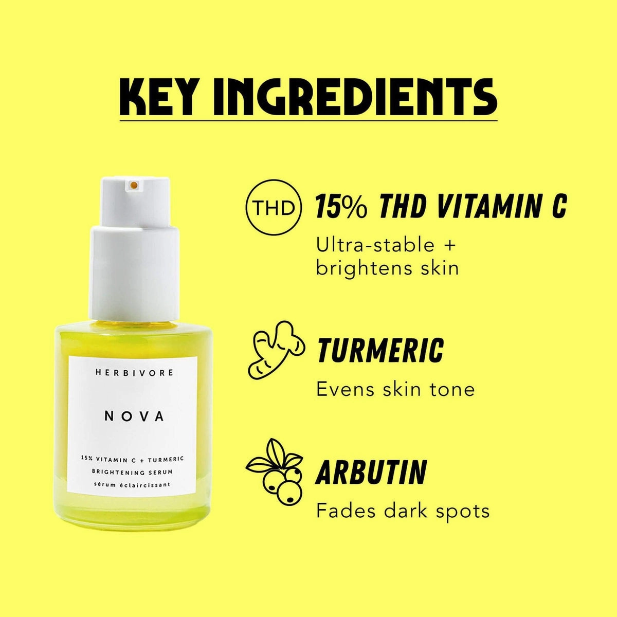 Nova 15% Vitamin C   Turmeric Brightening Serum