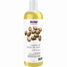 NOW 100% Pure Castor Oil 473mL