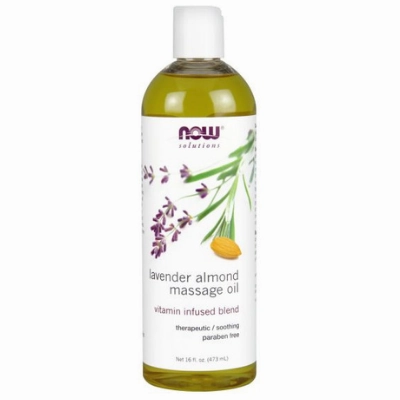 Now Lavender Almond Massage Oil 473ml