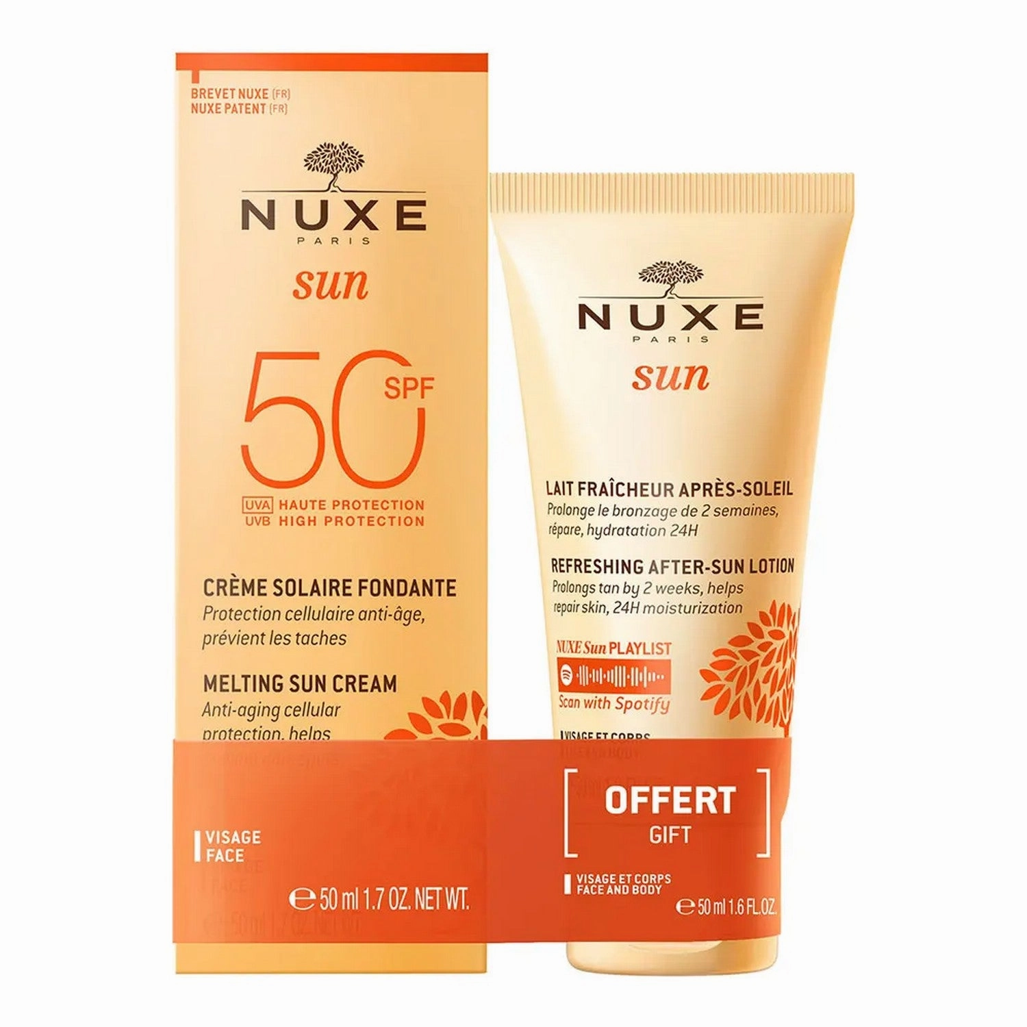 Nuxe Sun Face Cream SPF50 50ML  After Sun 50ML