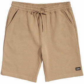 Nylon Materials CCS Logo Rubber Patch Sweat Shorts - Khaki Invitations