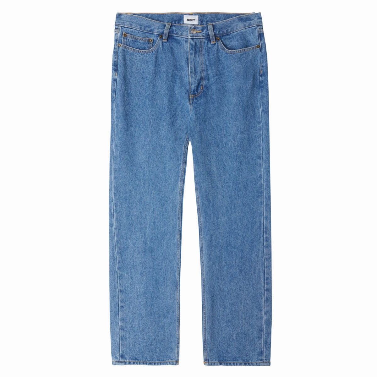 Obey Bender Denim Jeans - Light Indigo Conditioner Fan Gear