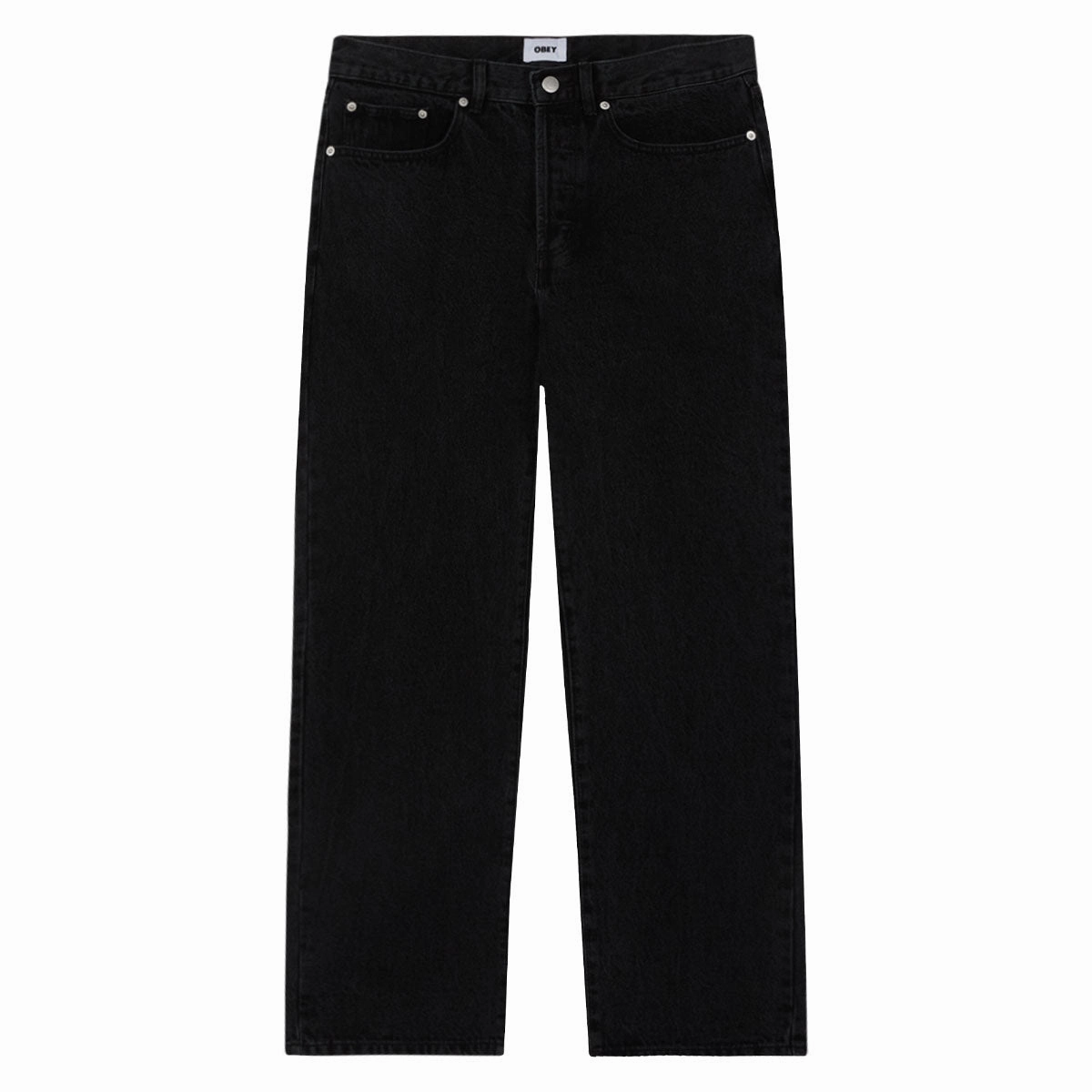 Obey Classic Baggy Denim Jeans - Faded Black Wigs Hospitality Supplies