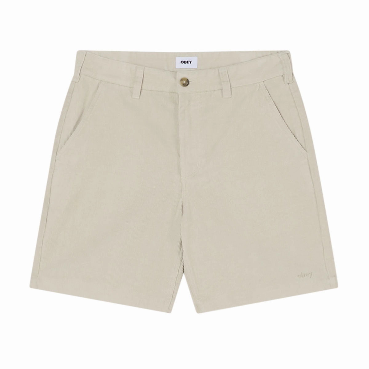 Obey Daily Cord Shorts - Silver Grey Pet Toys Rompers