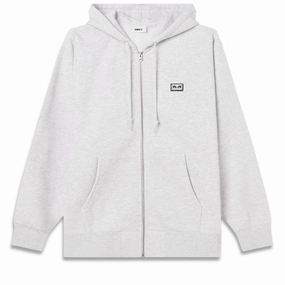 Obey Established Works Eyes Zip Hoodie - Ash Grey Smartwatches Makeup Removers
