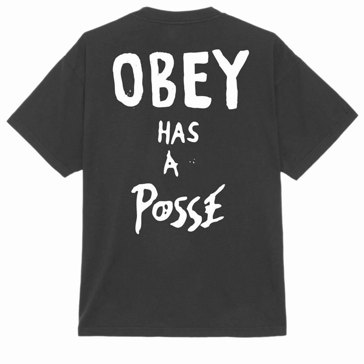 Obey Has A Posse T-Shirt - Vintage Black Comics Retail