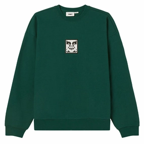 Obey Icon Extra Heavy II Sweatshirt - Rain Forest Car Parts Printers
