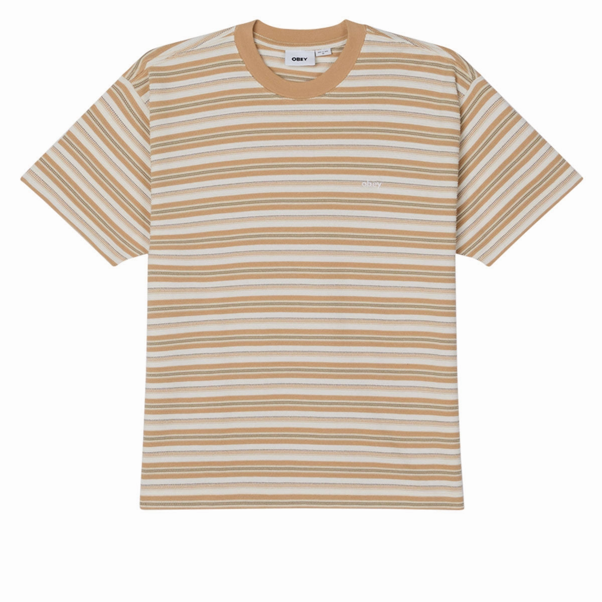 Obey Kenny Relaxed T-Shirt - Unbleached Multi How to Style Motorcycle Gear