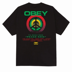 Obey Peace Target T-Shirt - Black Seeds Stylish Outfits
