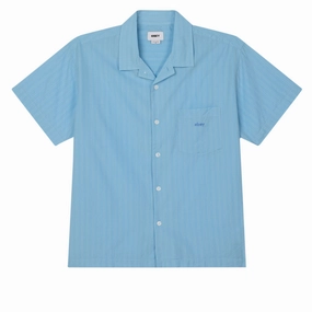 Obey Rizzo Woven Shirt - Cerulean Multi CDs Sports Apparel