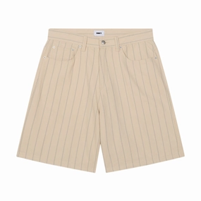 Obey Stripe Baggy Denim Shorts - Pelican Multi Cosplay Blu-rays