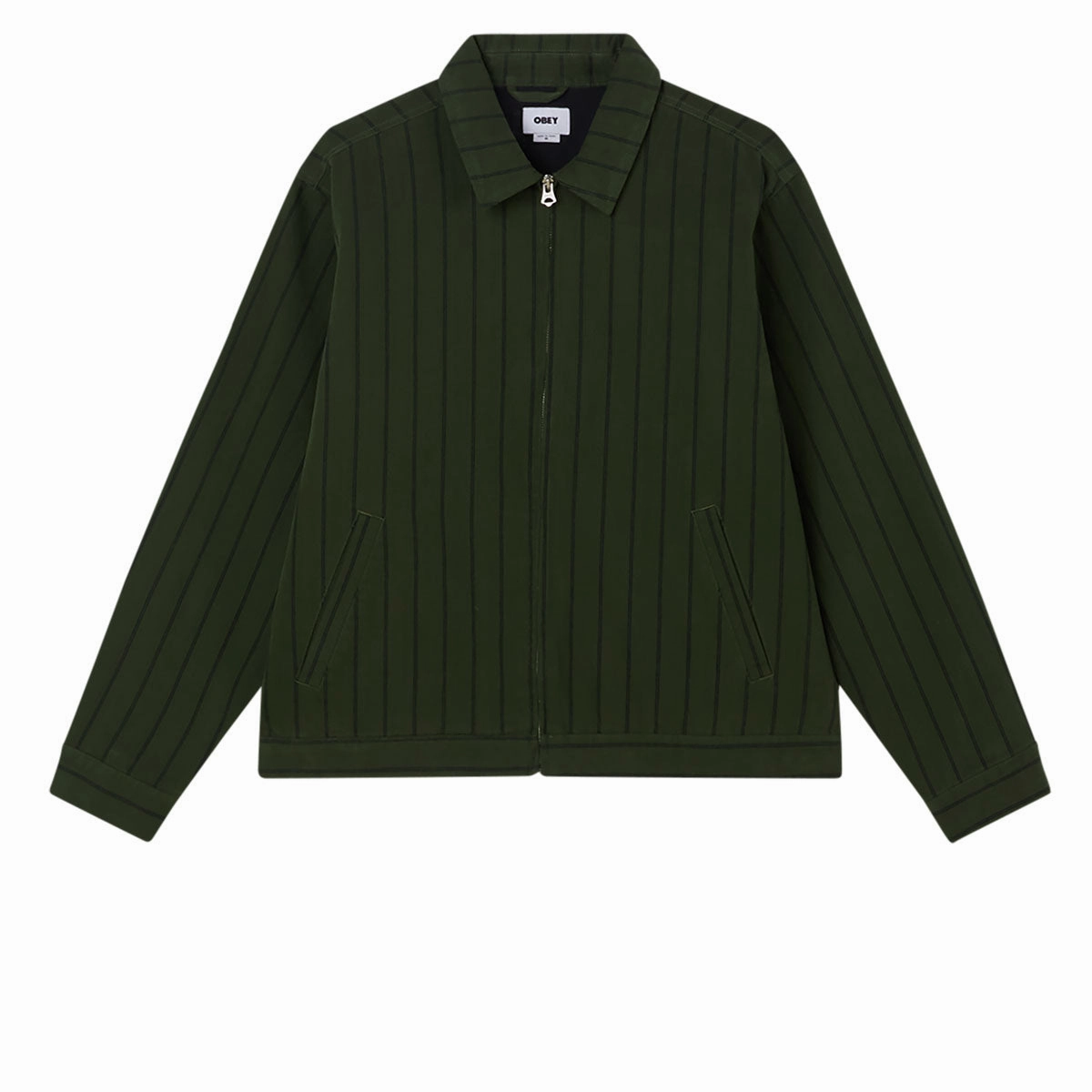 Obey Stripe Zip Up Jacket - Duffle Bag Multi Razors Phone Cases