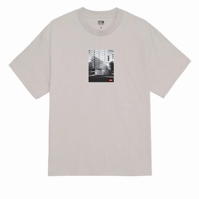 Obey Tokyo Photo T-Shirt - Silver Grey Laptop Bags Wigs