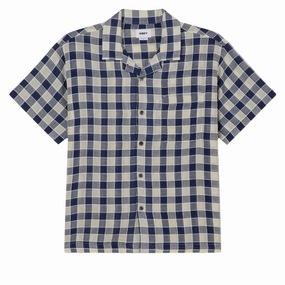 Obey Weldon Woven Shirt - Navy Multi Band Merch Comics