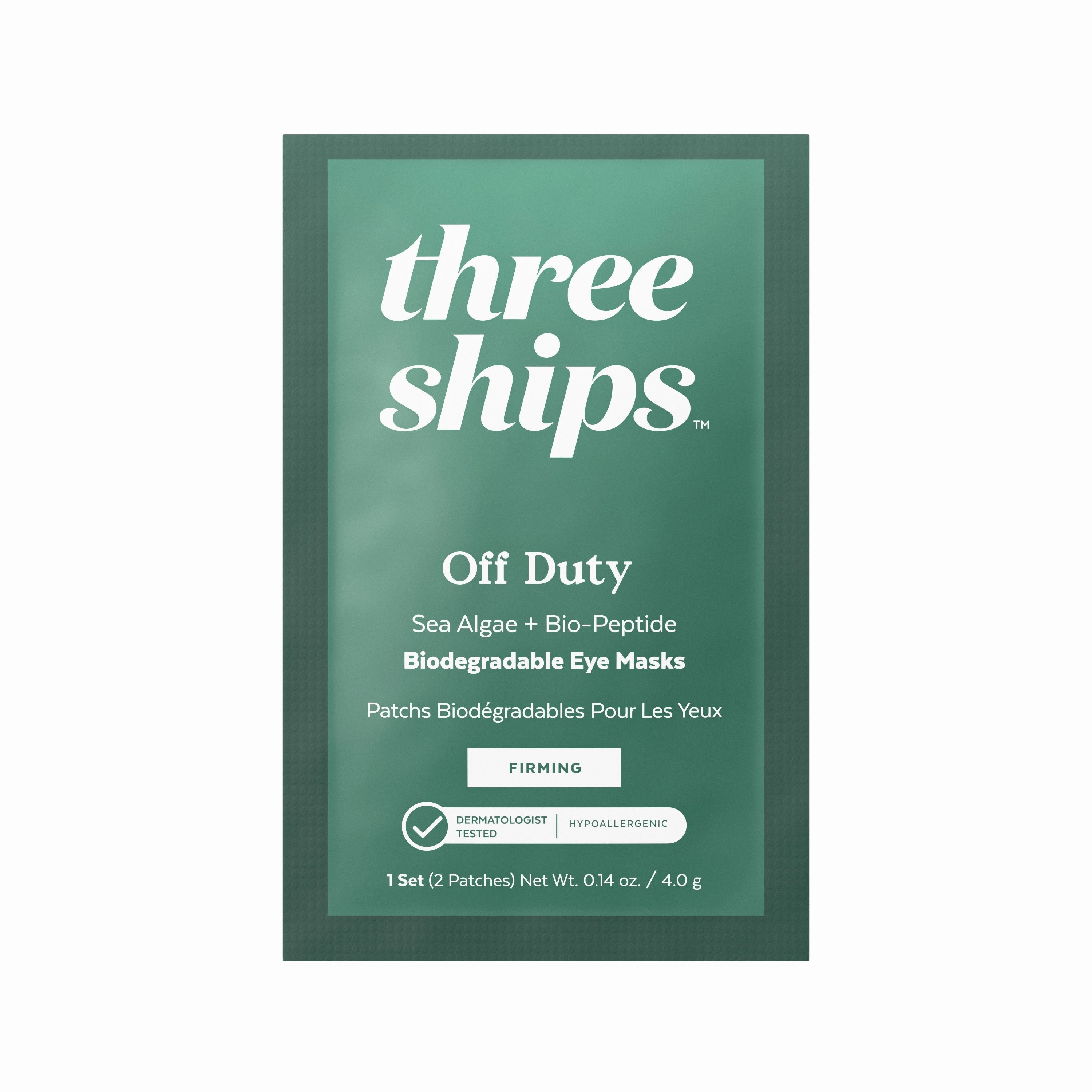 OffDuty? Sea Algae   Bio-Peptide Smoothing Biodegradable Eye Mask - Single