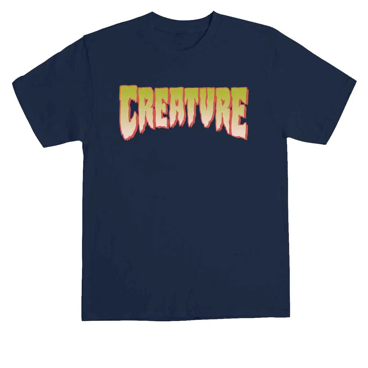Office Equipment Creature Logo T-Shirt - Navy/Pale Green Envelopes