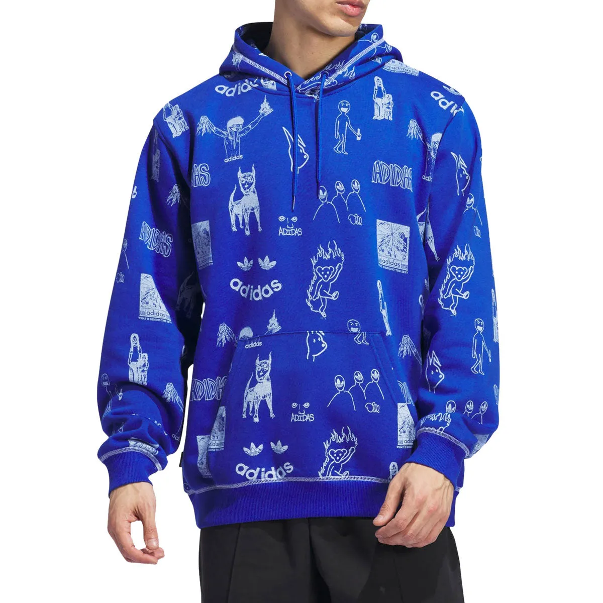 Office Software Adidas Dill Print Hoodie - Royal Blue/White Toys