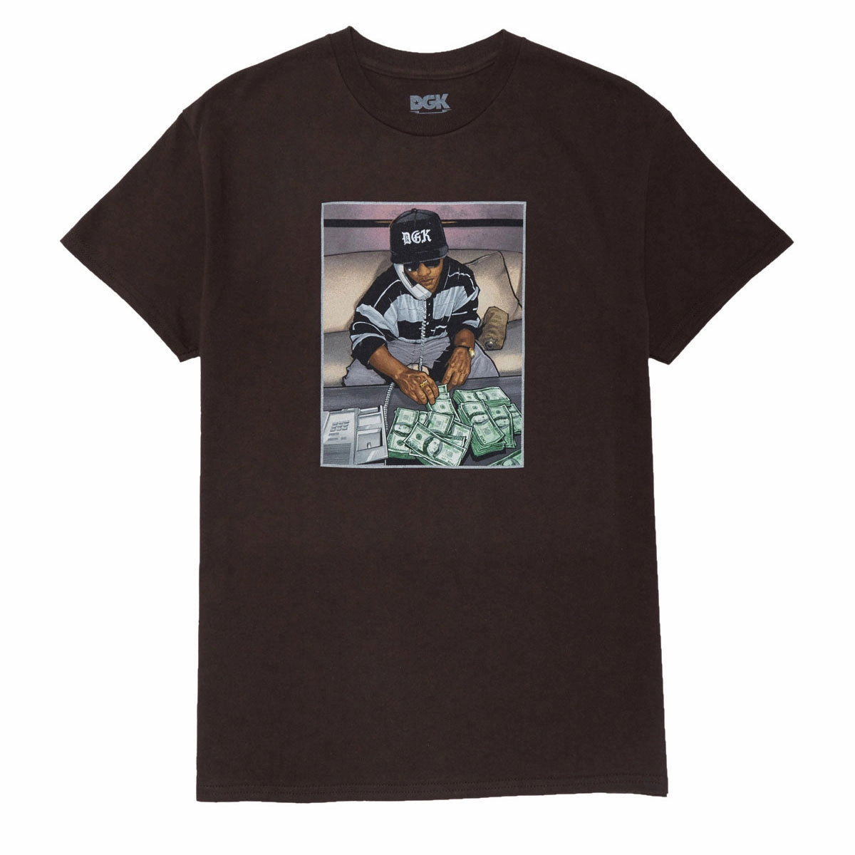 Office Equipment DGK Countdown T-Shirt - Dark Chocolate Socks