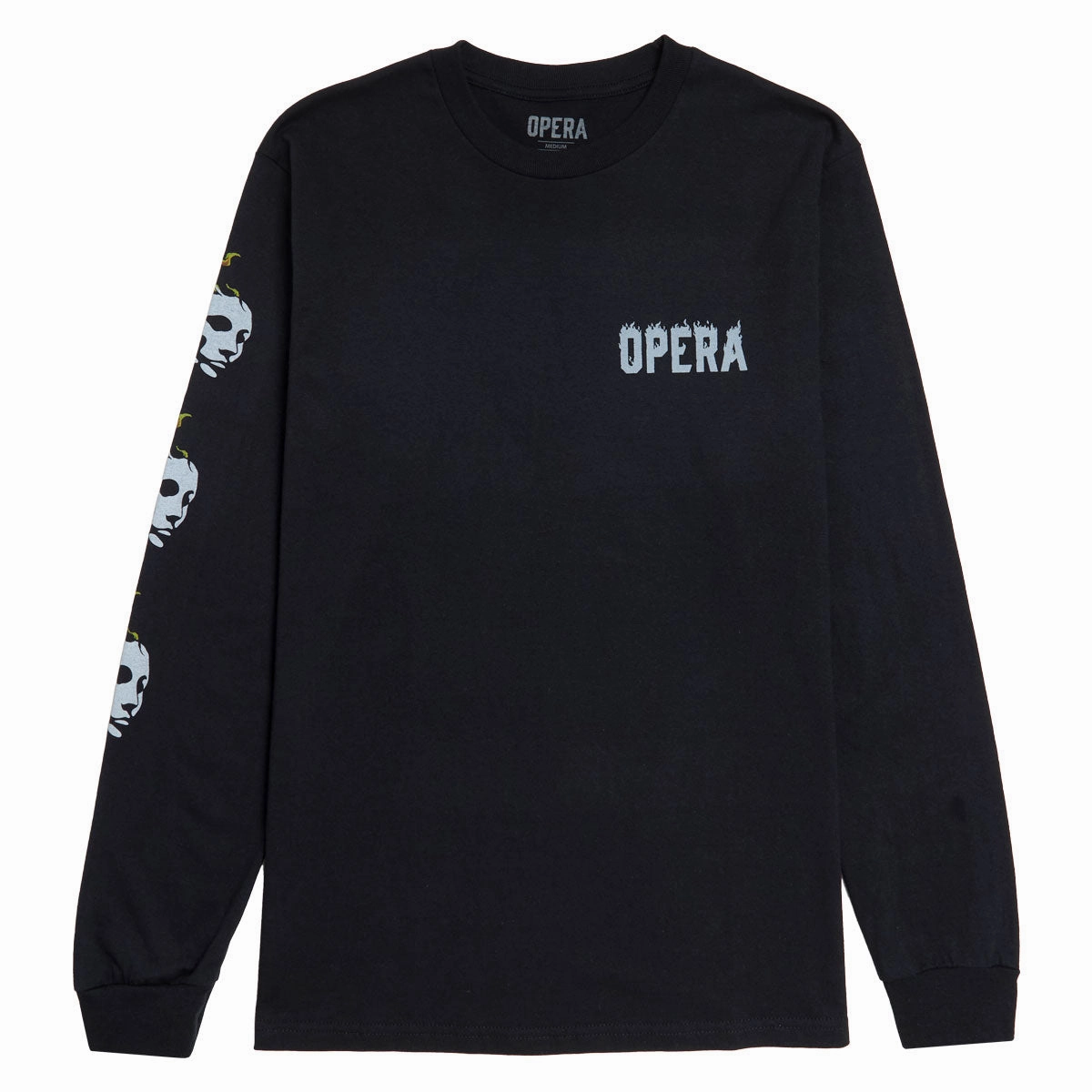 Opera Fire Mask Long Sleeve T-Shirt - Black Sports Teams Toys