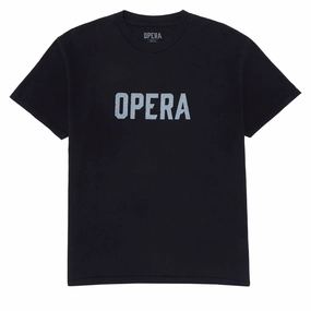 Opera Font T-Shirt - Black Bedding Hair Extensions