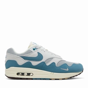 NIKE AIR MAX1 X PATTA WAVES NOISE AQUA (WITH BRACELET) - Slim performance High Fit