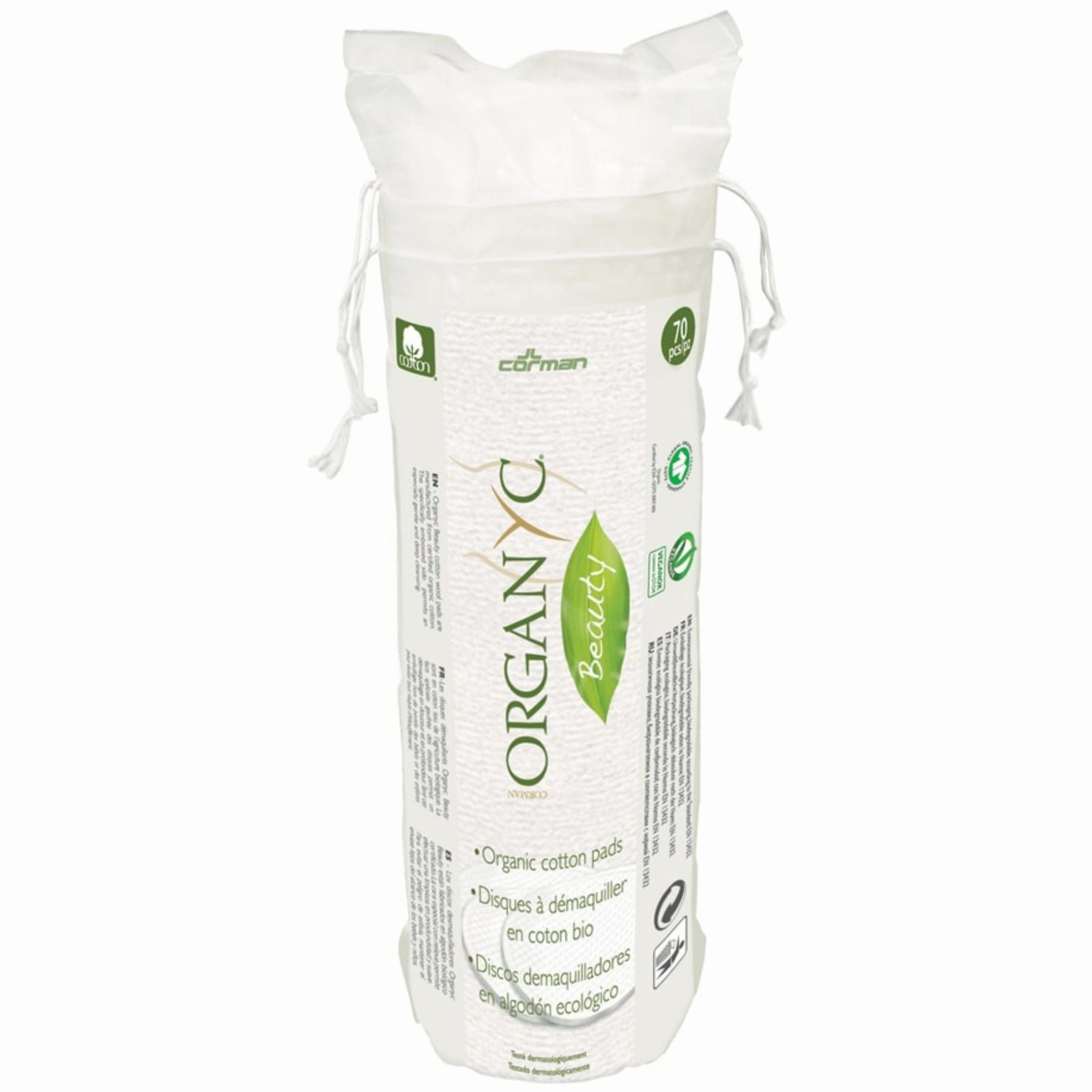 Organyc Cotton Rounds 70ct