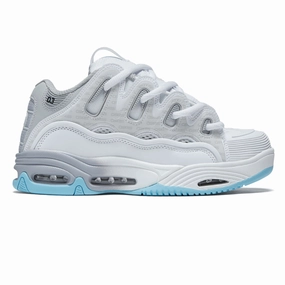 Osiris D3 2001 Shoes - White/Grey/Baby Blue Cotton Clothing Budget-Friendly