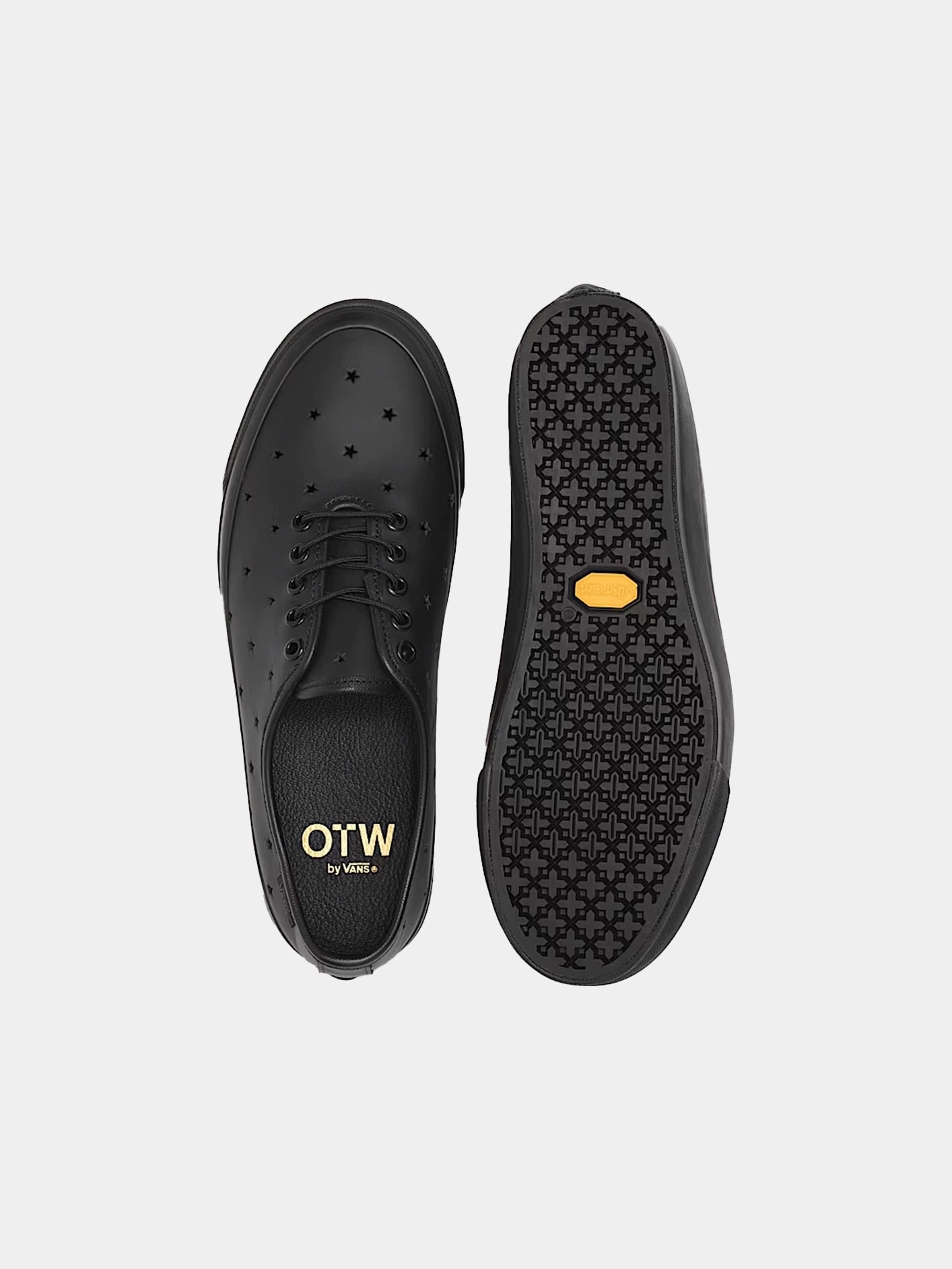 OTW Authentic One Piece Vibram "Leather Star Black" Soft Step Move Glide