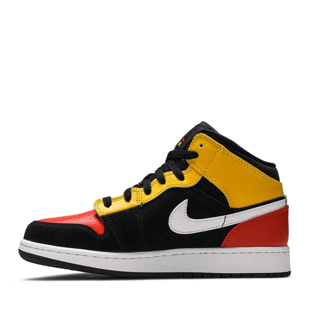 Padded shock absorption NIKE AIR JORDAN1 AMARILLO ORANGE MID
