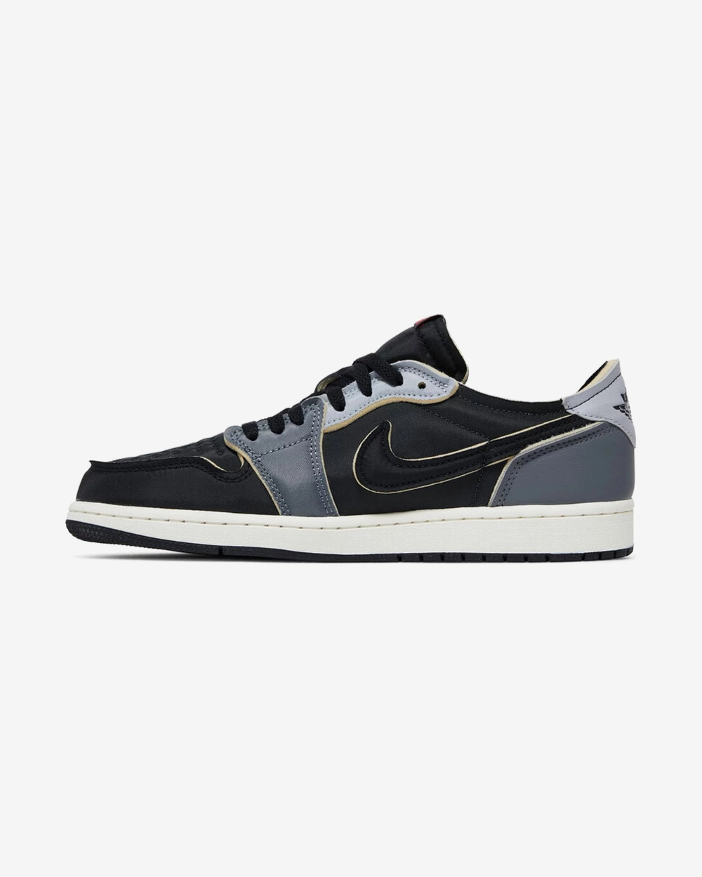 Padded look NIKE AIR JORDAN1 RETRO LOW OG EX BLACK SMOKE GREY