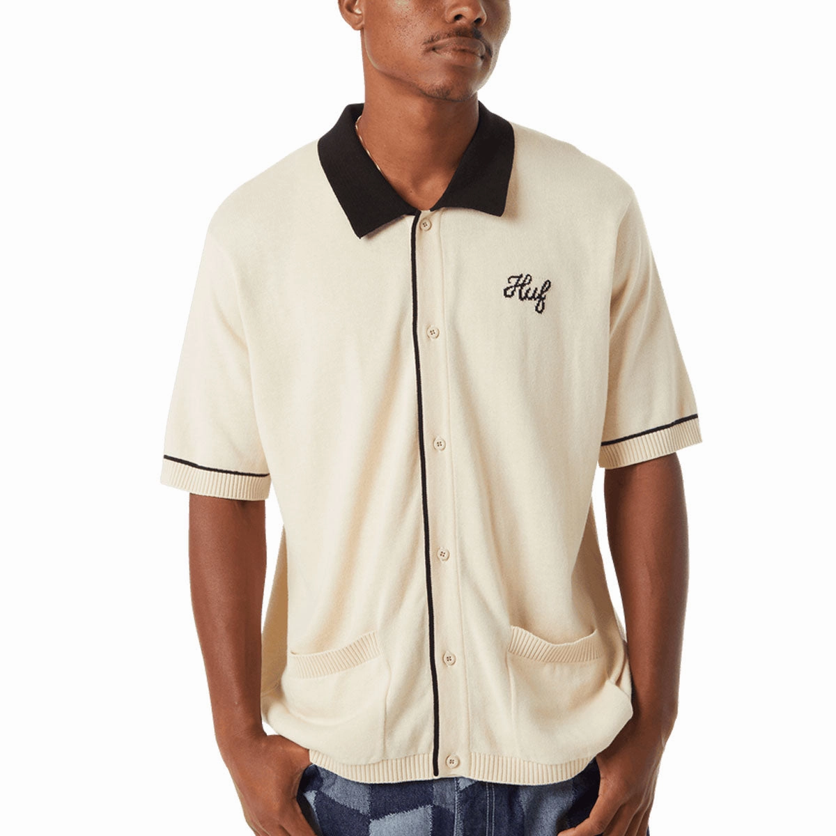 Pants HUF Icarus Knit Top Shirt - Natural Hospitality Supplies