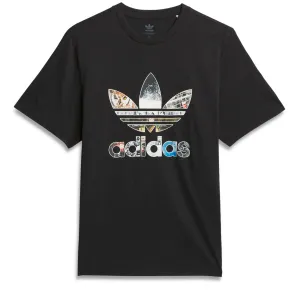 Paper Adidas Dill Trefoil T-Shirt - Black Tablets