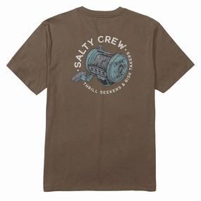 Paper Products Salty Crew Reel Good T-Shirt - Teak Tickets