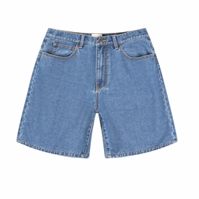 Paper Rhythm Turnback Shorts - Dark Blue Cards