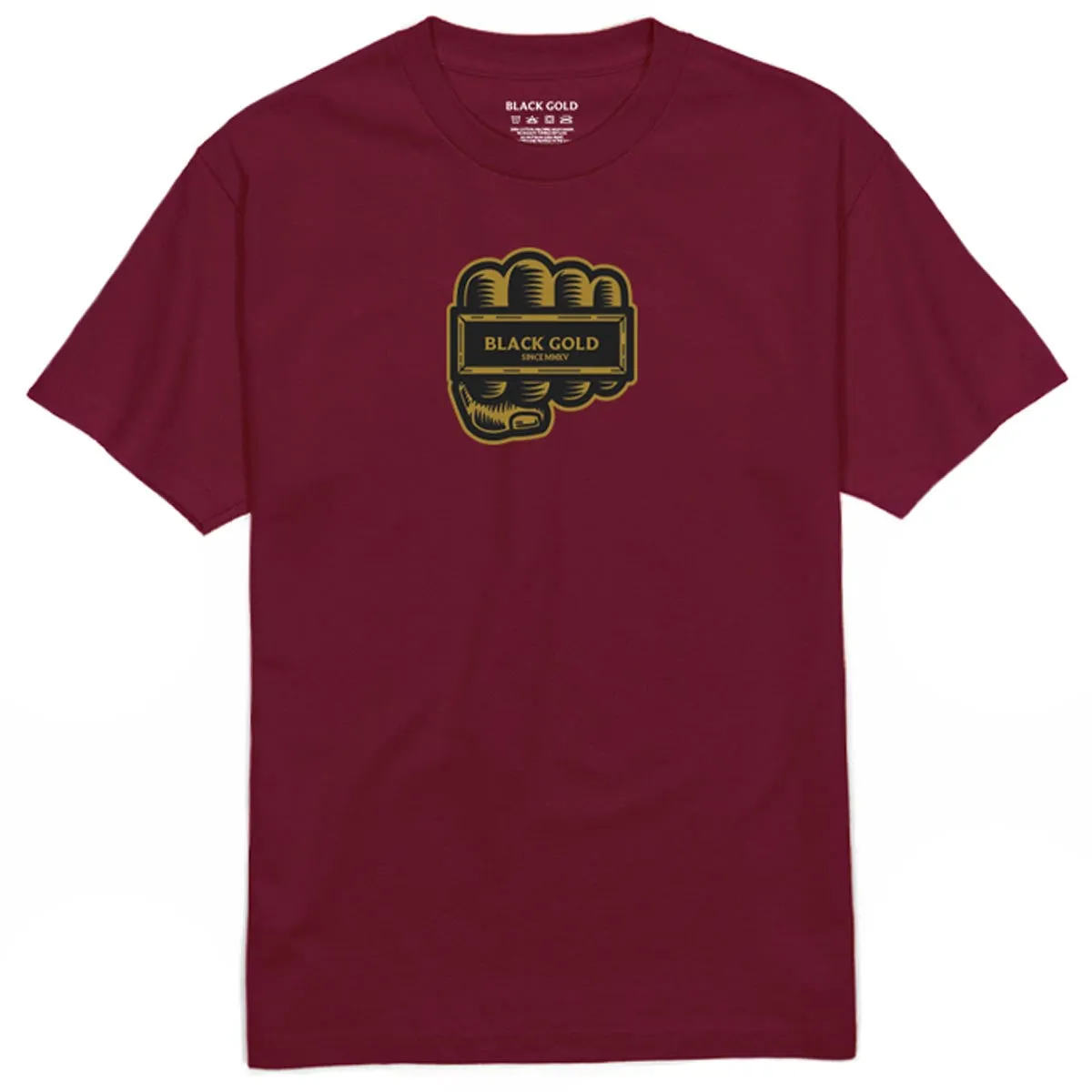 Party Favors Black Gold 4 Finger Ring T-Shirt - Burgundy Computer Programs