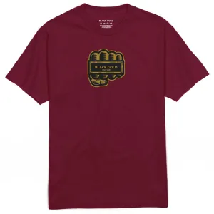 Party Favors Black Gold 4 Finger Ring T-Shirt - Burgundy Computer Programs