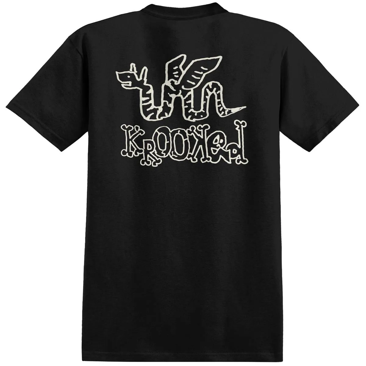 Party Wear Krooked No Monster T-Shirt - Black Bottoms