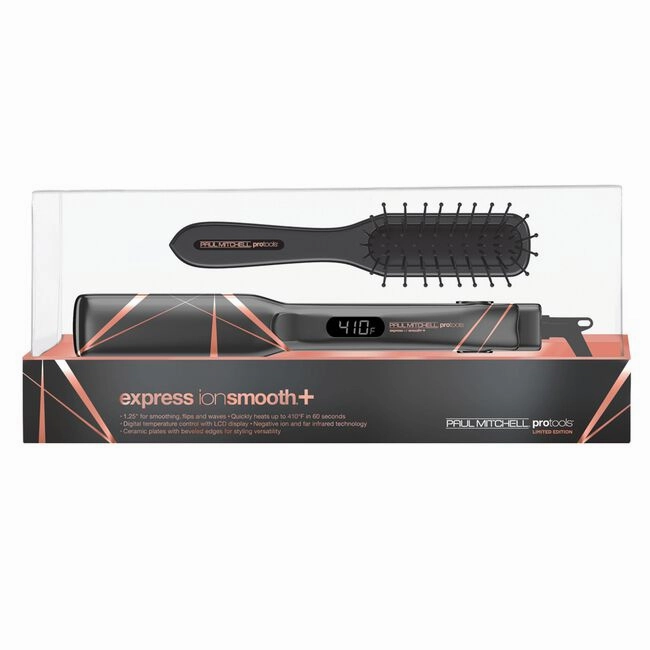 Paul Mitchell 1.25 Metallic Grey Express Ion Smooth  with Free Brush