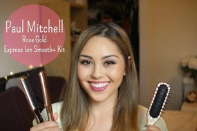 Paul Mitchell 1.25 Rose Gold Express Ion Smooth  with Free Brush