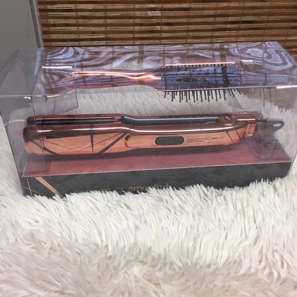 Paul Mitchell 1.25 Rose Gold Express Ion Smooth  with Free Brush