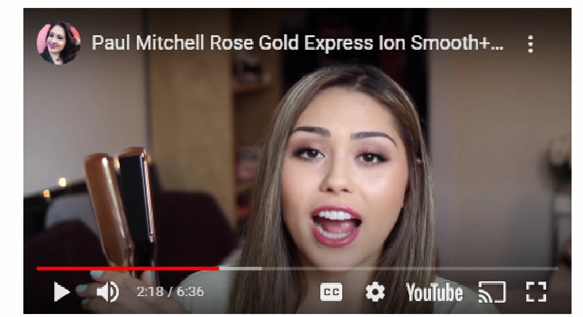 Paul Mitchell 1.25 Rose Gold Express Ion Smooth  with Free Brush