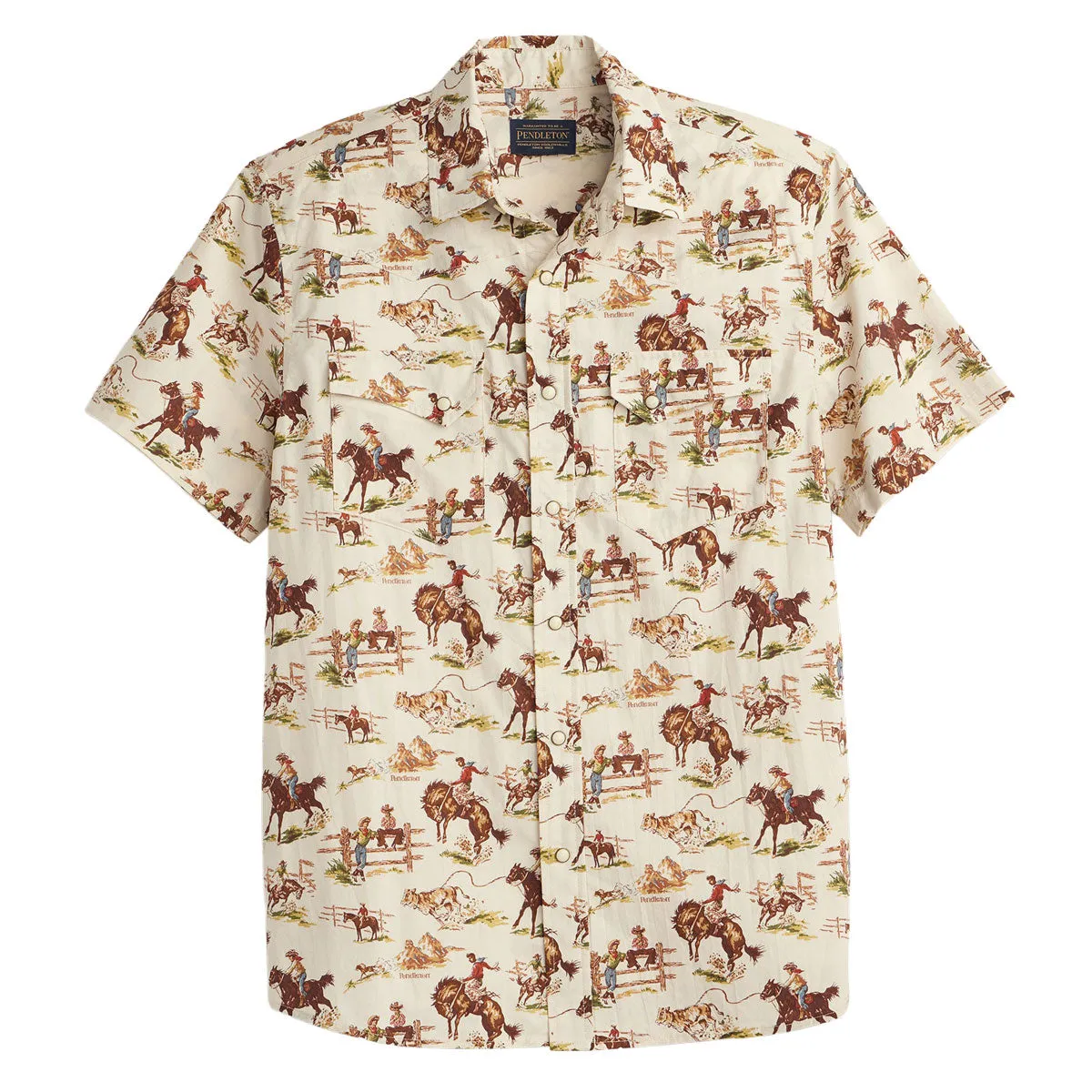 Pendleton Laramie Shirt - Wild Horse Ecru Headphones Scissors